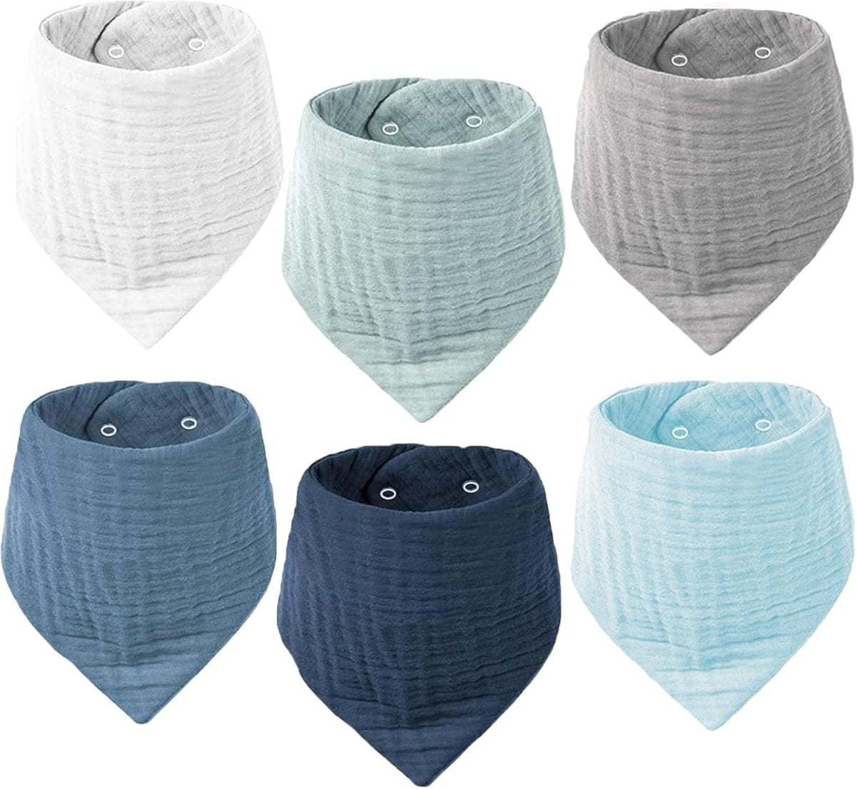 Muslin Baby Bibs for Girls Boys,Organic Cotton Muslin Bandana Bibs for Teething and Drooling,10 Pack - LittleTreasures