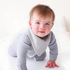 Muslin Baby Bibs for Girls Boys,Organic Cotton Muslin Bandana Bibs for Teething and Drooling,10 Pack - LittleTreasures