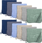 Muslin Burp Cloths for Baby 100% Cotton Burping Cloths for Boys Girls Large 20''X10'' Extra Soft and Absorbent 12 Pack - Multicolor - LittleTreasures