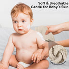 Muslin Burp Cloths for Baby 100% Cotton Burping Cloths for Boys Girls Large 20''X10'' Extra Soft and Absorbent 12 Pack - Multicolor - LittleTreasures