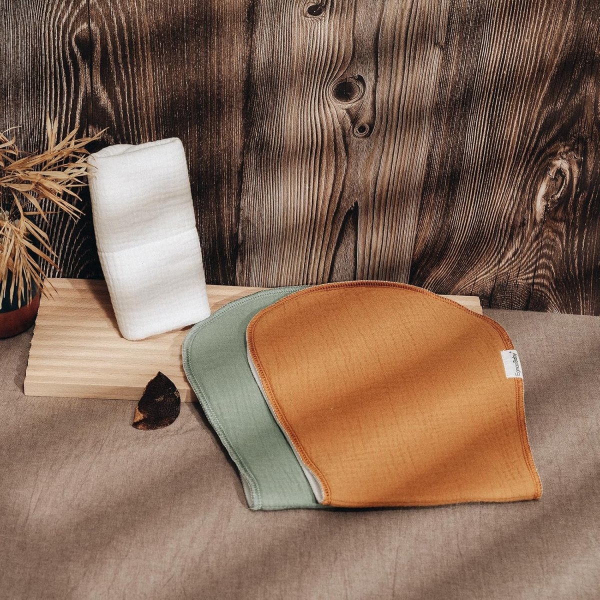 Muslin Burp Cloths for Baby,Organic Cotton Burping Cloths for Babies Boys Girls,Large Spit Up Rags Extra Soft and Absorbent 10 Pack - LittleTreasures