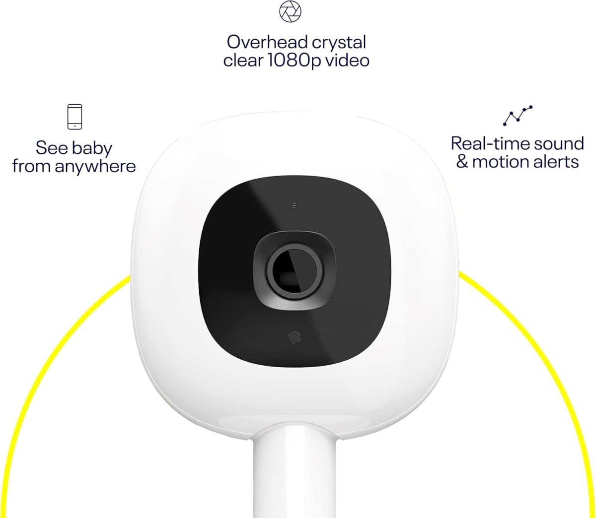 Nanit Pro Complete Monitoring System, 2 - Pack (White) – Wi - Fi HD Video Camera w/Nightlight & Night Vision, Multi - Stand, Smart Sheets & Breathing Wear Band - Tracks Sleep, Breathing Motion, & Height - LittleTreasures