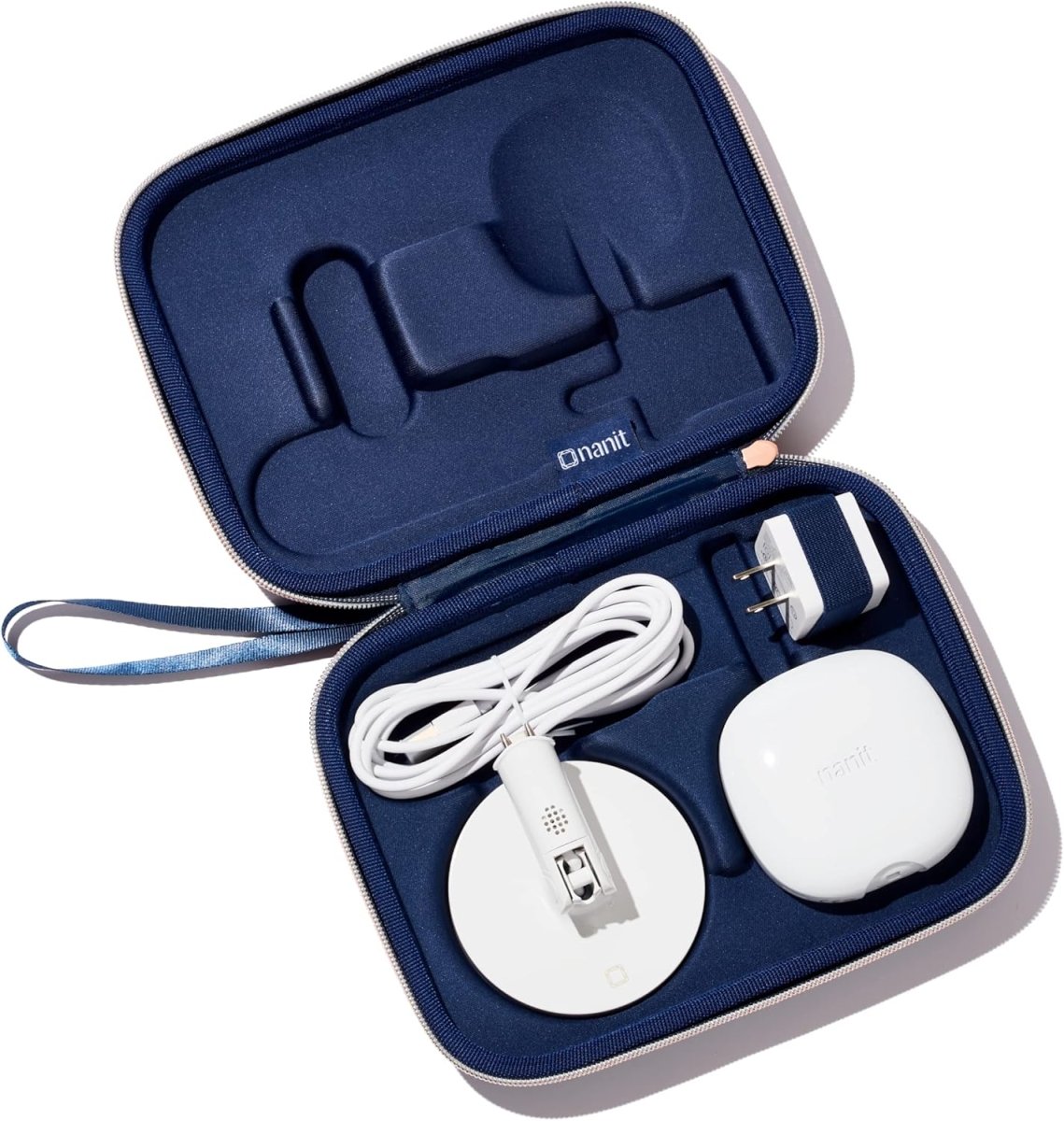 Nanit Travel Case – Protective Hard Shell Carrying Case for Nanit Pro Baby Monitor and Multi - Stand Travel Accessory, Blue - LittleTreasures
