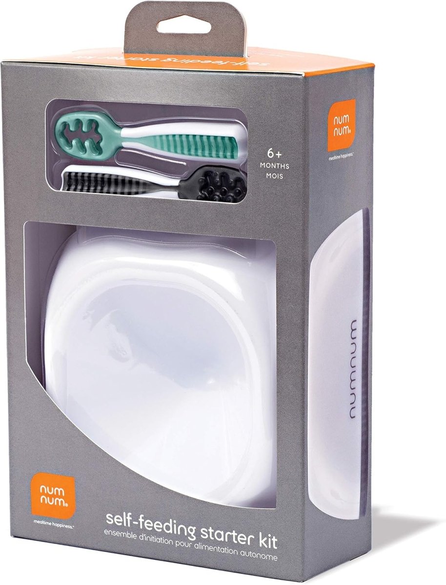 NumNum Silicone Baby Bowl & Spoon Set for Easy Self - Feeding - LittleTreasures