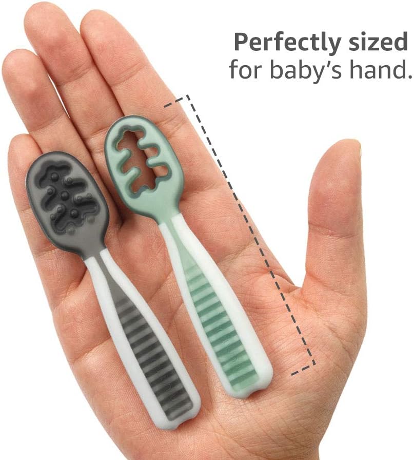 NumNum Silicone Baby Bowl & Spoon Set for Easy Self - Feeding - LittleTreasures