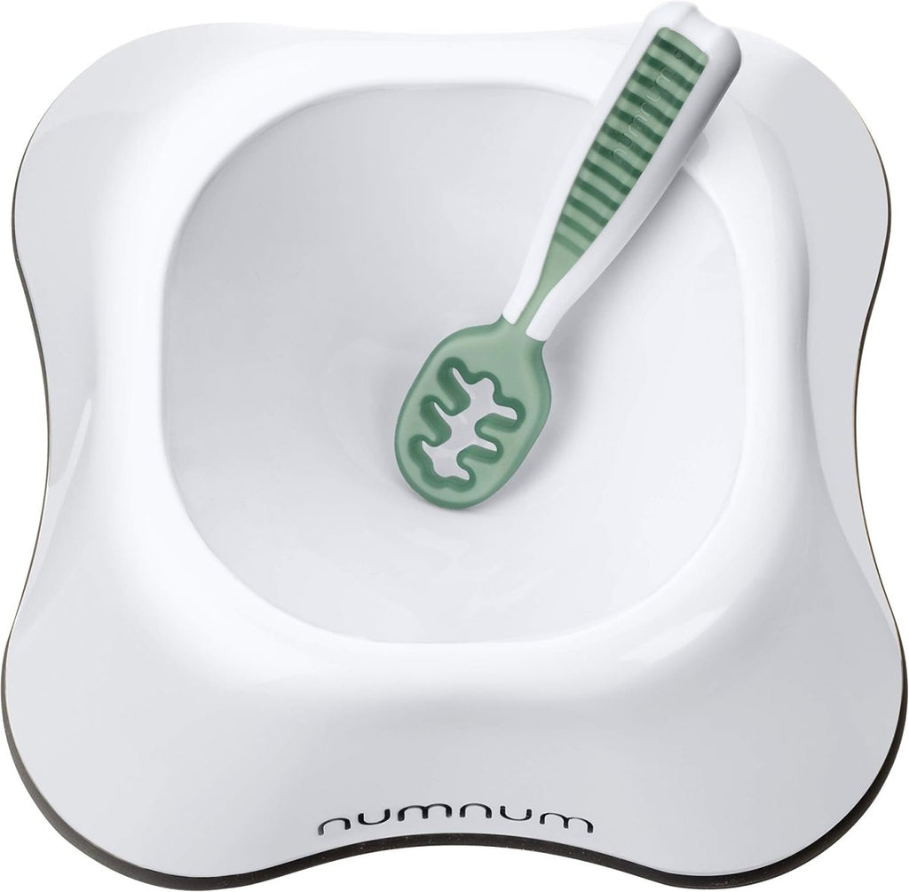 NumNum Silicone Baby Bowl & Spoon Set for Easy Self - Feeding - LittleTreasures
