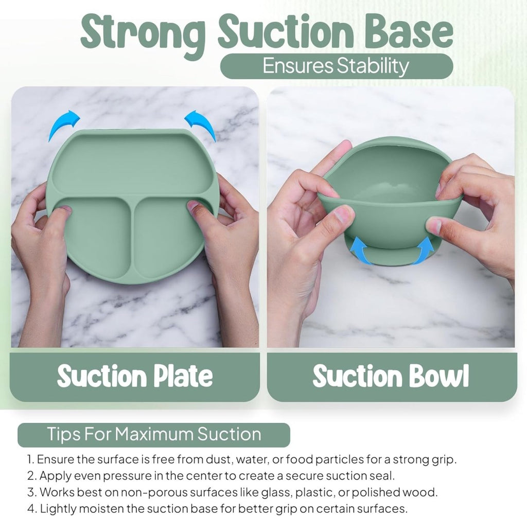 o'doe 17 - Piece Baby Feeding Set - Silicone & Wood Essentials - LittleTreasures