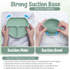 o'doe 17 - Piece Baby Feeding Set - Silicone & Wood Essentials - LittleTreasures