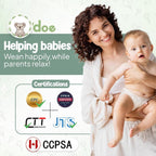 o'doe 17 - Piece Baby Feeding Set - Silicone & Wood Essentials - LittleTreasures