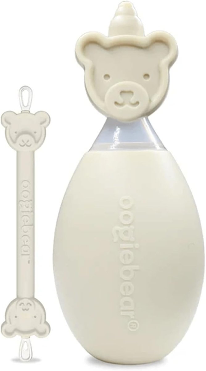 oogiebear: BearPair Baby Nose Cleaner & Ear Wax Removal Tool with Nasal Aspirator - Safe Booger & Earwax Removal for Newborns, Infants, Toddlers - Essential Baby Stuff, Diaper Bag Must - Have - Grey - LittleTreasures