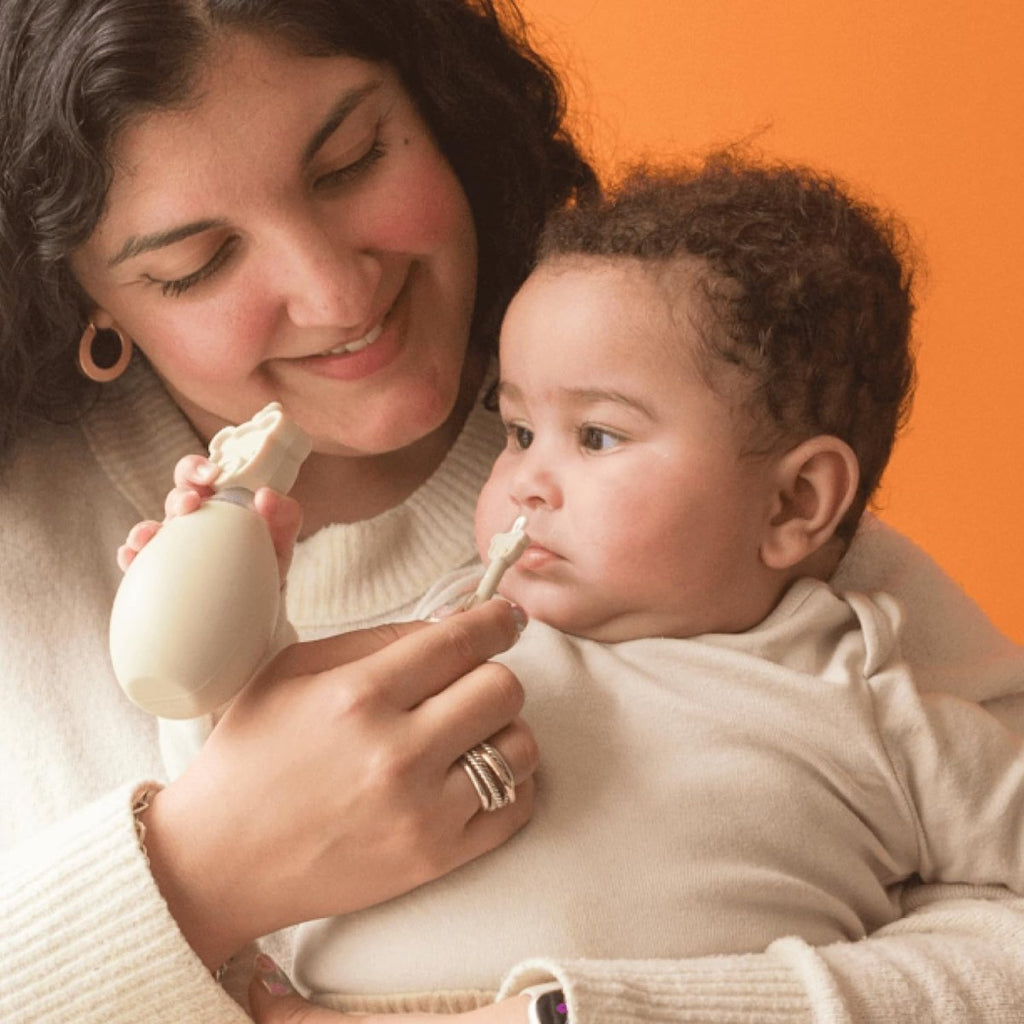 oogiebear: BearPair Baby Nose Cleaner & Ear Wax Removal Tool with Nasal Aspirator - Safe Booger & Earwax Removal for Newborns, Infants, Toddlers - Essential Baby Stuff, Diaper Bag Must - Have - Grey - LittleTreasures