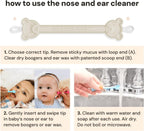 oogiebear: BearPair Baby Nose Cleaner & Ear Wax Removal Tool with Nasal Aspirator - Safe Booger & Earwax Removal for Newborns, Infants, Toddlers - Essential Baby Stuff, Diaper Bag Must - Have - Grey - LittleTreasures
