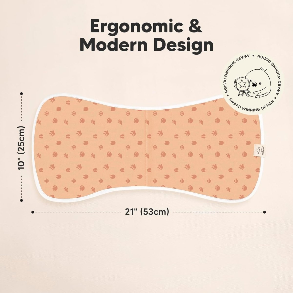 Organic Burp Cloths Baby Boy & Girl - 5 - Pack Super Absorbent Cotton Burping Cloths for Babies, Soft & Plush Newborn Spit Up Rags, Infant Towels for Milk Spit Up, Unisex,Large 53cm x 25cm(Wilderness) - LittleTreasures