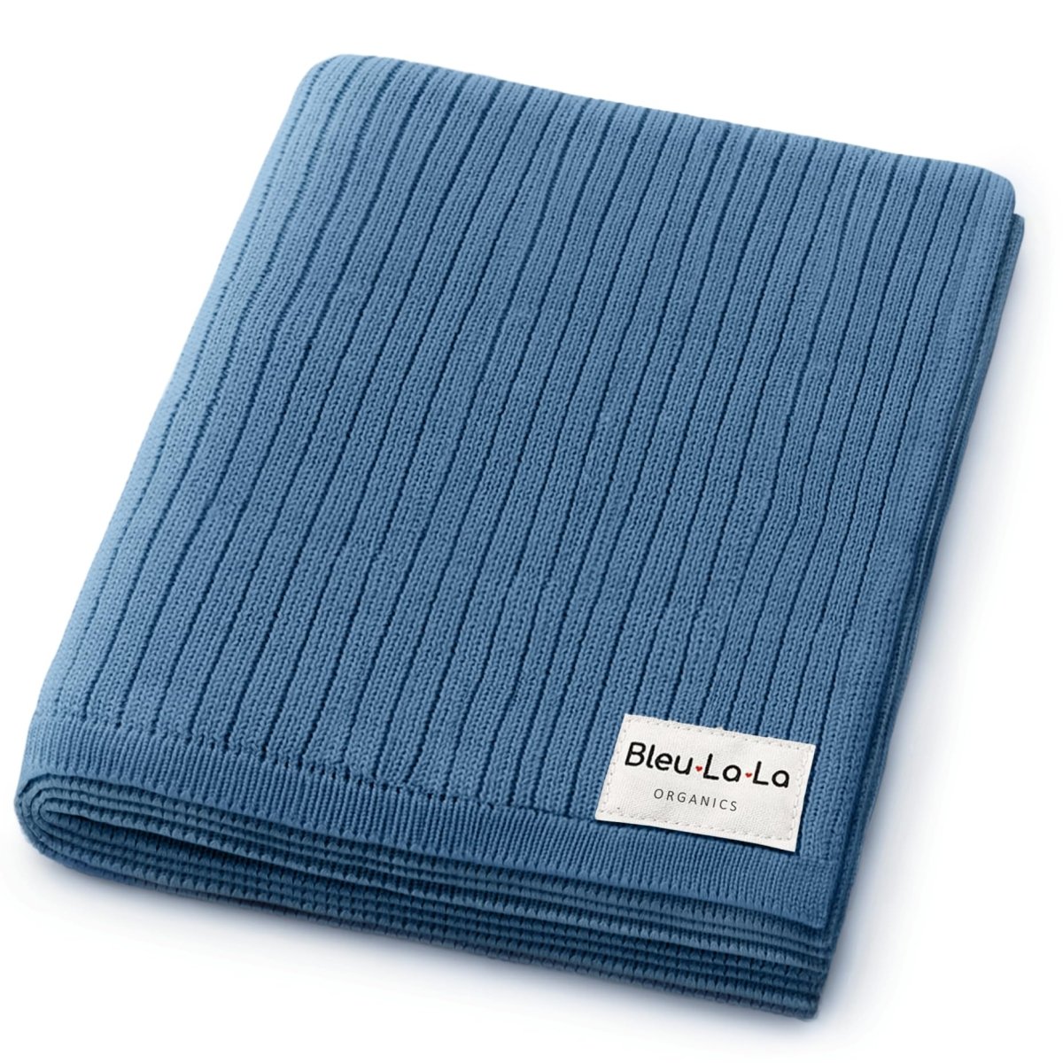 Organic Ribbed Swaddle Blanket for Boys & Girls - 100% Luxury Organic Soft Cotton Knit Warm Cozy Cuddle Stroller Crib Blanket for Newborns, Infants, & Toddlers (Milk Chocolate) - LittleTreasures