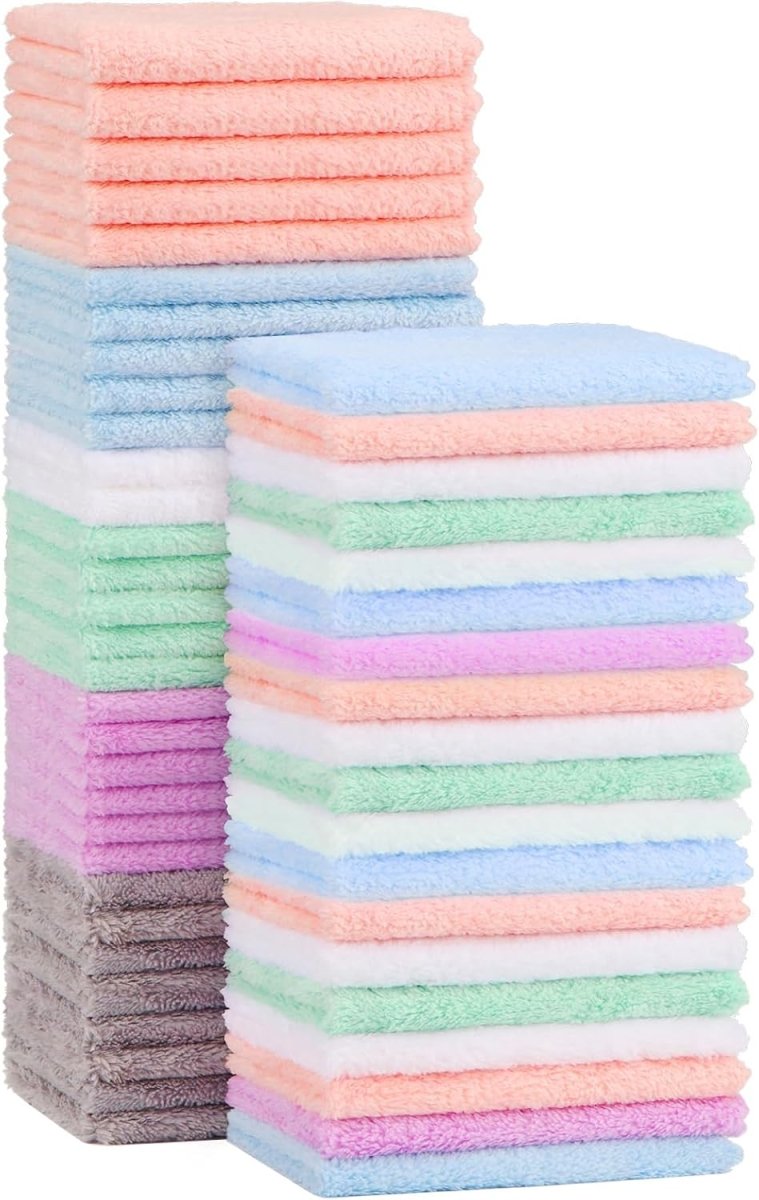 Orighty Ultra - Soft Coral Fleece Baby Burp Cloths - 8 Pack - LittleTreasures