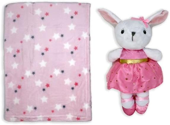 Ornella's Baskets Baby Girl Gift Basket: Tahari Blanket Set, 3 Onesies and more - LittleTreasures