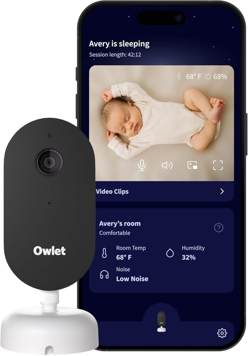 Owlet Dream Sight – Smart HD Video Baby Monitor with 2K Camera, Cry, Motion & Sound Alerts, Temp + Humidity Monitoring, Secure WiFi, 2 - Way Talk, Compatible with Dream Sock - LittleTreasures