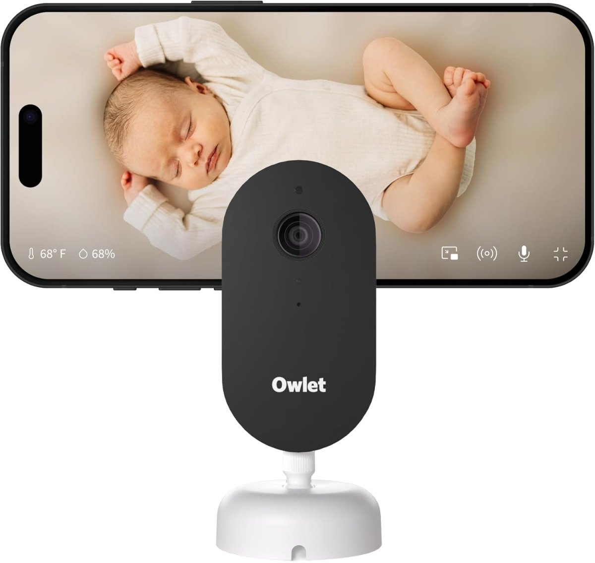 Owlet Dream Sight – Smart HD Video Baby Monitor with 2K Camera, Cry, Motion & Sound Alerts, Temp + Humidity Monitoring, Secure WiFi, 2 - Way Talk, Compatible with Dream Sock - LittleTreasures