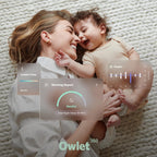 Owlet Dream Sock - Smart Baby Monitor View Heart Rate and Average Oxygen O2 as Sleep Quality Indicators. Wakings, Movement, and Sleep State. Digital Sleep Coach and Sleep Assist Prompts, Blue - LittleTreasures
