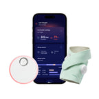 Owlet Dream Sock - Smart Baby Monitor View Heart Rate and Average Oxygen O2 as Sleep Quality Indicators. Wakings, Movement, and Sleep State. Digital Sleep Coach and Sleep Assist Prompts, Blue - LittleTreasures