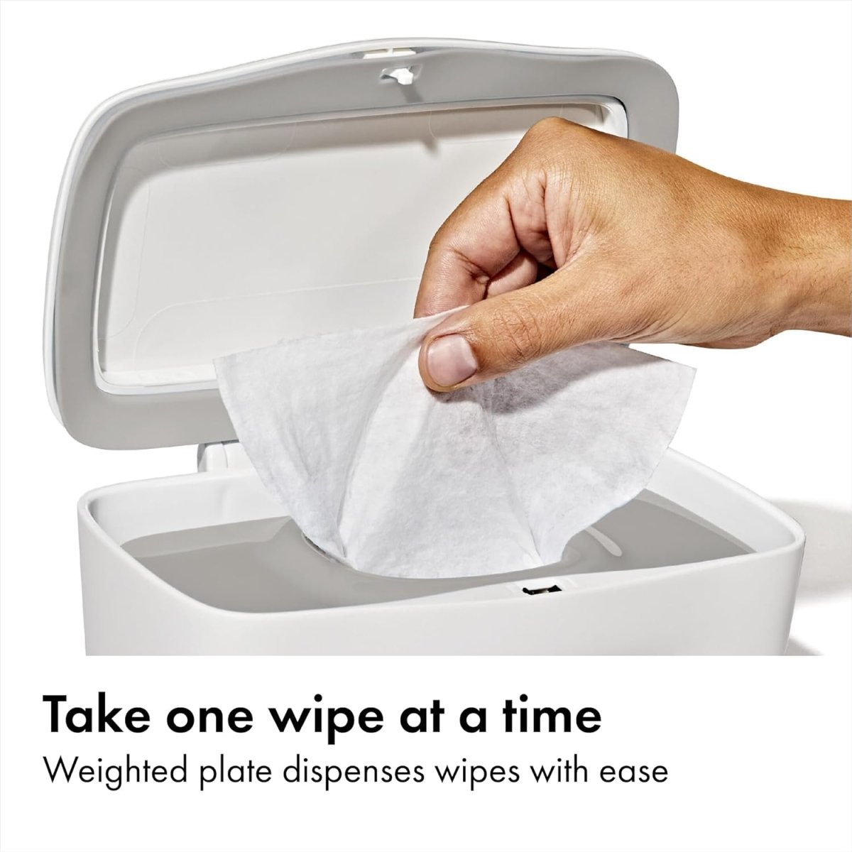 Oxo Tot Perfect Pull Wipes Dispenser, Gray (63121800) - LittleTreasures
