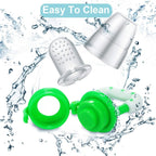 PandaEar 2 - in - 1 Baby Fruit Feeder & Teether with Pacifier Clip - LittleTreasures