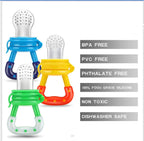 PandaEar 2 - in - 1 Baby Fruit Feeder & Teether with Pacifier Clip - LittleTreasures
