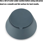 PandaEar 3 Pack Baby Bowls with Suction| Silicone Bowls First Stage Feeding for Baby Infant Kids| Food Grade Soft Safe BPA - Free Suction Bowls for Toddlers - Blue/Gray - LittleTreasures