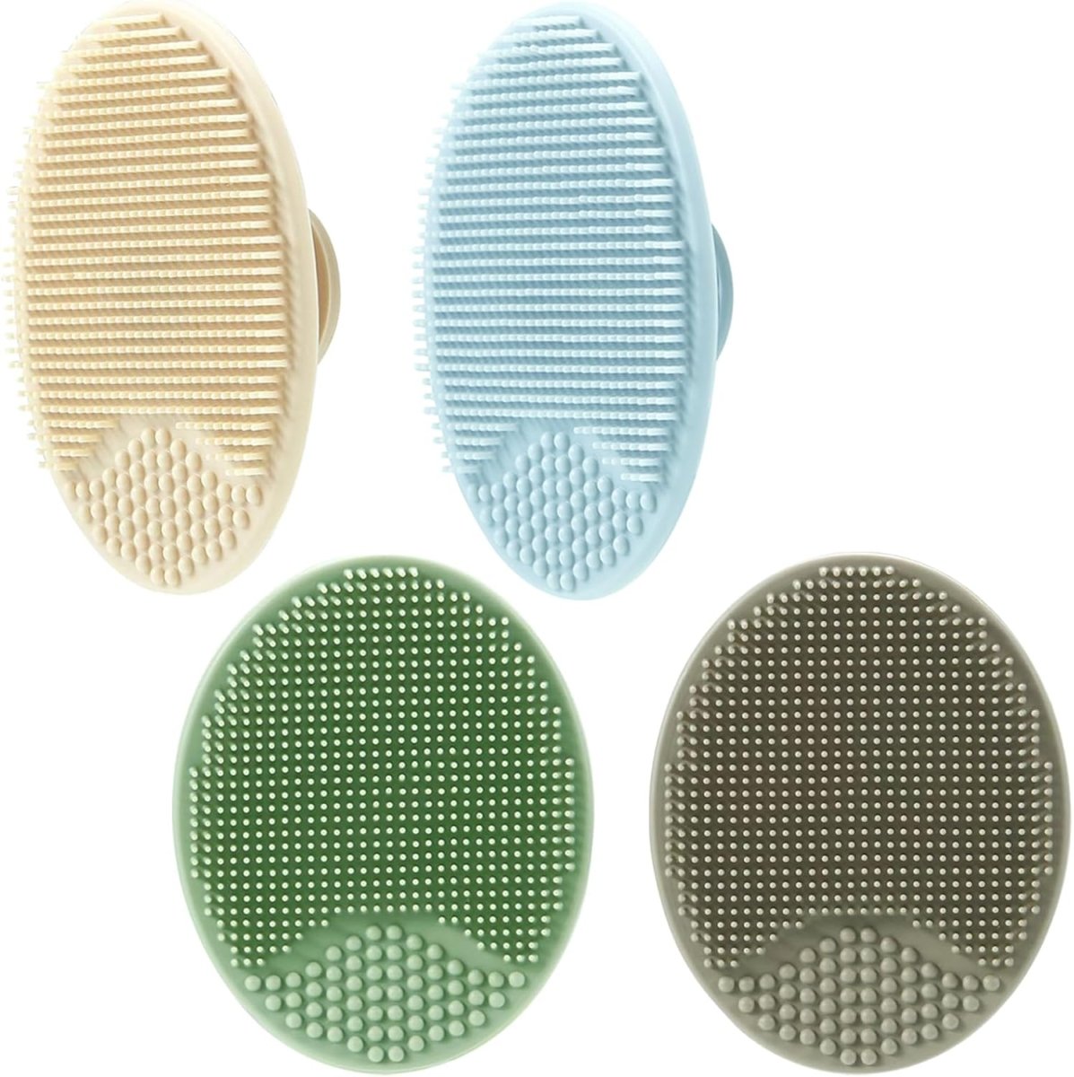 PandaEar 4 Pack Baby Cradle Cap Brush, Silicone Baby Bath Brush Massage Brush Set for Dry Skin, Cradle Cap, and Eczema - LittleTreasures