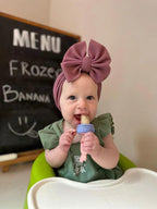 PandaEar Silicone Baby Food Fruit Feeder Pacifier| 3 Pack Baby Fresh Food Feeder with 3 Sizes Silicone Pouches, BPA Free Feeder Teethers for Infants Teething - LittleTreasures