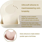 PandaEar Silicone Bib Set: Durable, BPA - Free, Easy - Clean Essentials - LittleTreasures