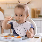PandaEar Snowflake Silicone Baby Feeding Spoon Set - LittleTreasures