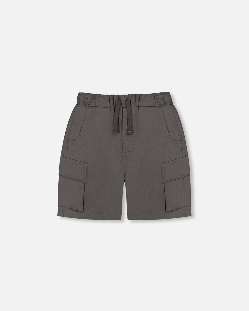 Parachute Cargo Pocket Shorts Dark Gray - LittleTreasures