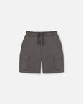 Parachute Cargo Pocket Shorts Dark Gray - LittleTreasures
