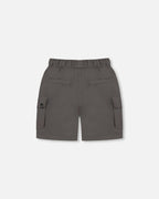 Parachute Cargo Pocket Shorts Dark Gray - LittleTreasures