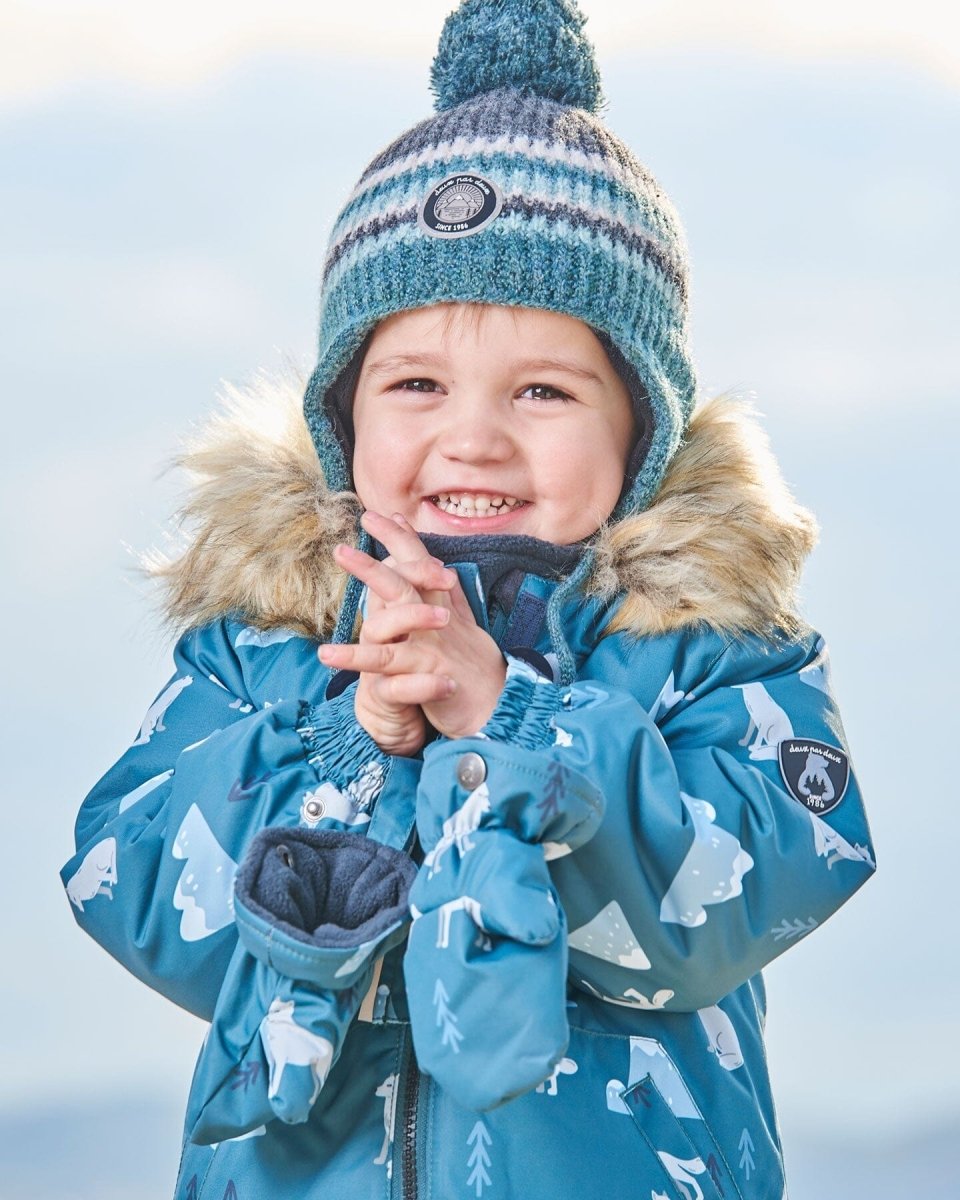 Peruvian Knit Hat Gradient Green - LittleTreasures