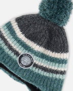 Peruvian Knit Hat Gradient Green - LittleTreasures