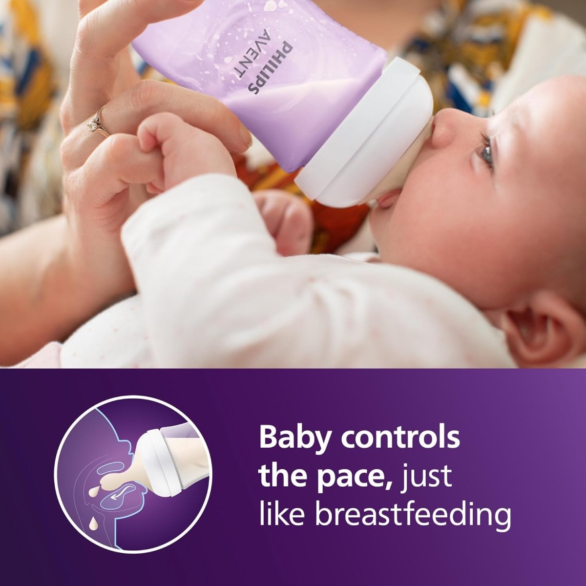 Philips Avent Natural Baby Gift Set, 2x 9oz Bottles with Natural Response Nipples (Medium Flow, Flow 3), 2x Ultra Air Pacifiers, Pink, SCD837/01 - LittleTreasures