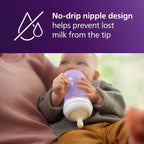 Philips Avent Natural Baby Gift Set, 2x 9oz Bottles with Natural Response Nipples (Medium Flow, Flow 3), 2x Ultra Air Pacifiers, Pink, SCD837/01 - LittleTreasures