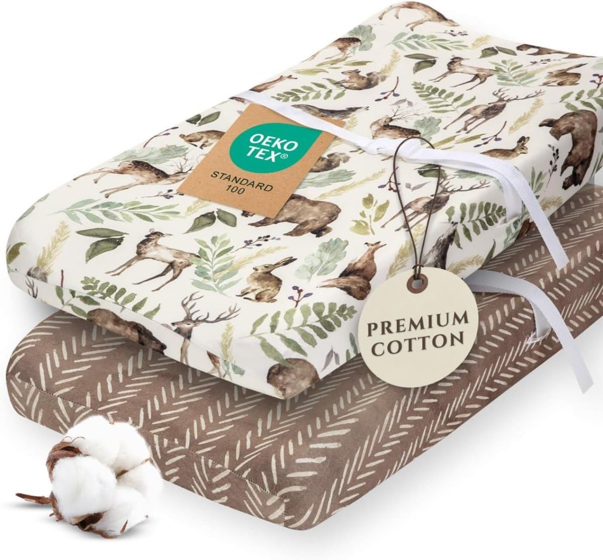 Pobibaby - 2 Pack Premium Fitted Baby Girl Crib Sheets for Standard Crib Mattress - Ultra - Soft Cotton Blend, Safe and Snug, and Stylish Floral Crib Sheet (Zephyr) - LittleTreasures