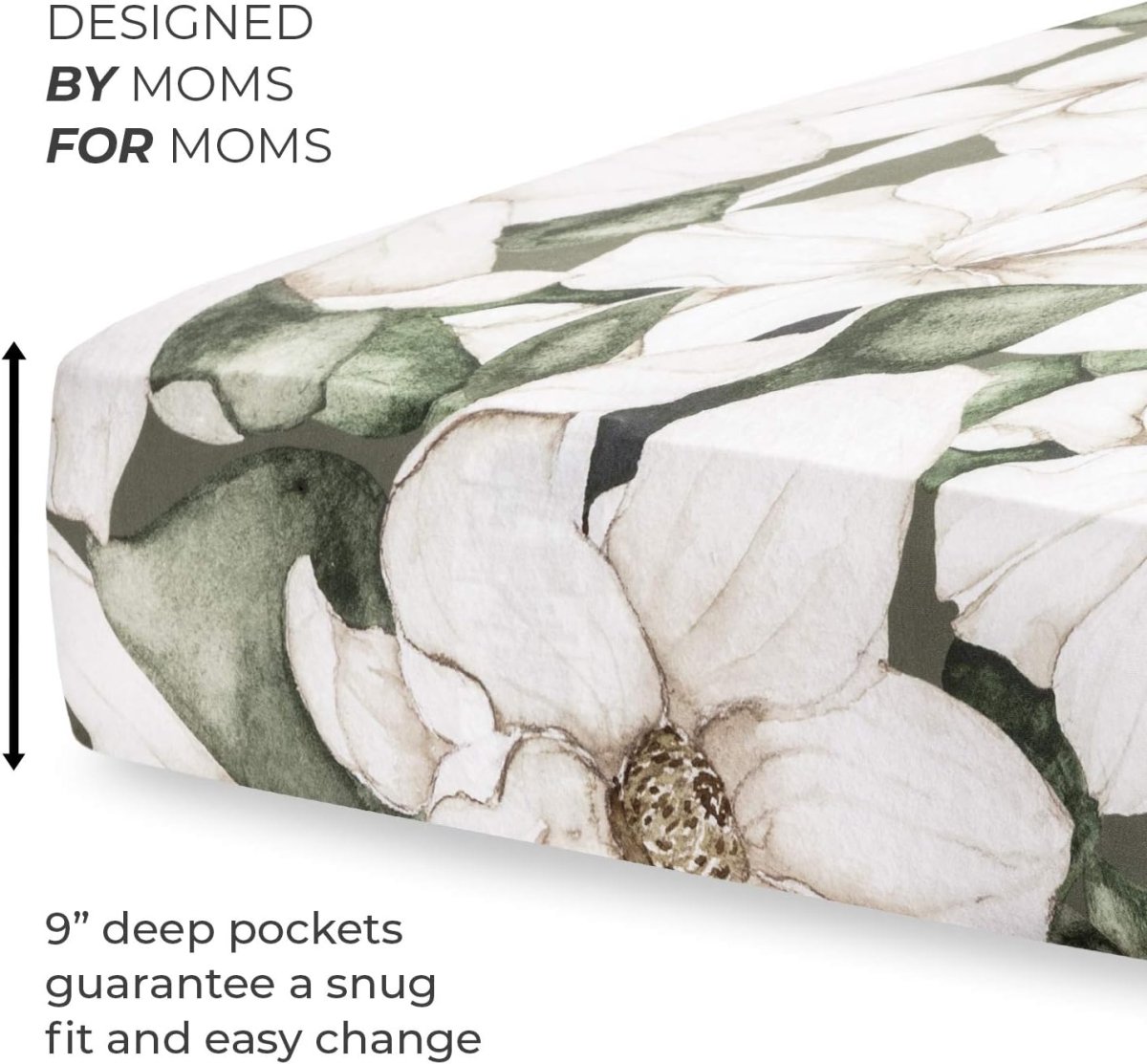 Pobibaby - 2 Pack Premium Fitted Baby Girl Crib Sheets for Standard Crib Mattress - Ultra - Soft Cotton Blend, Safe and Snug, and Stylish Floral Crib Sheet (Zephyr) - LittleTreasures