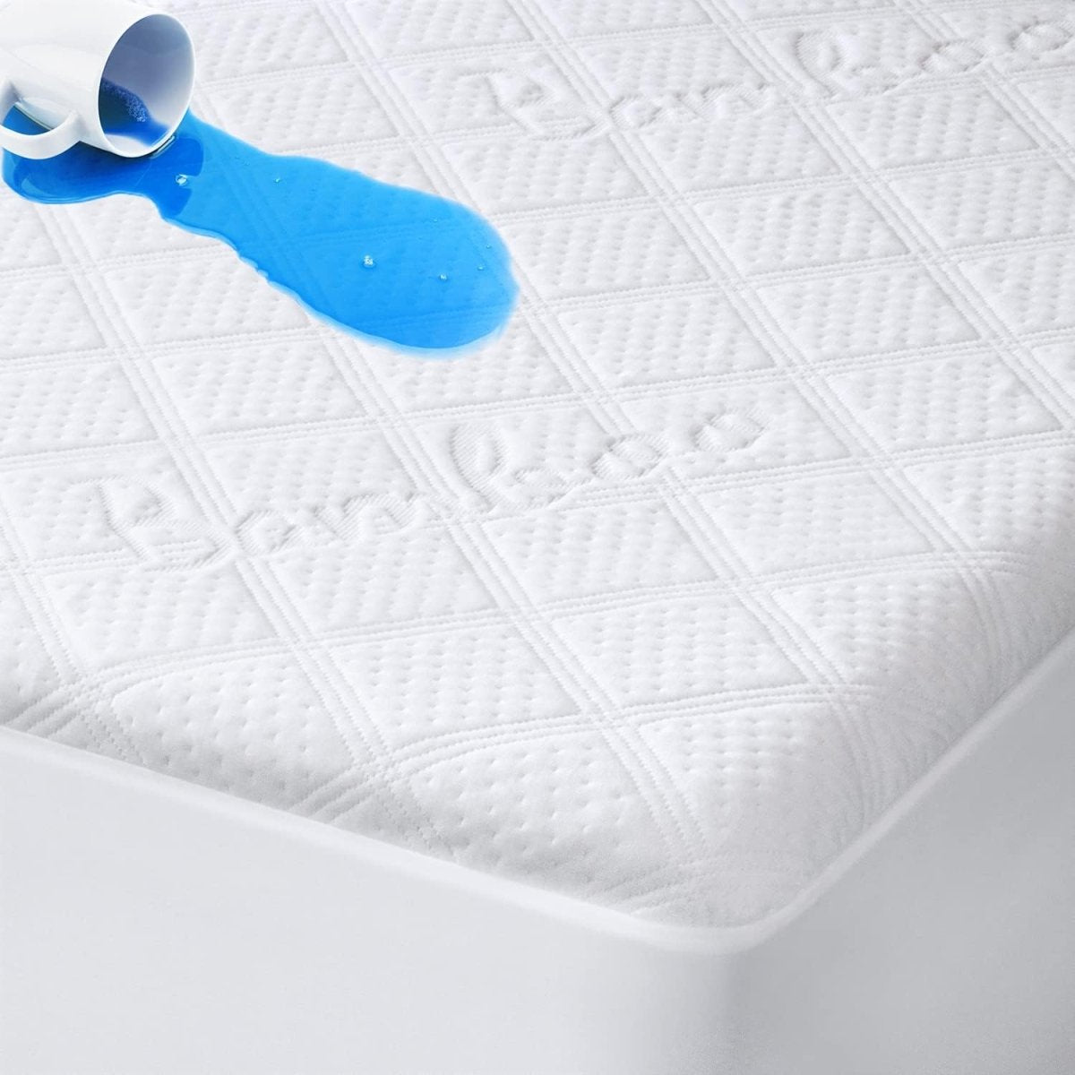 Premium Ultra Soft Waterproof Crib Fitted Mattress Protector - Toddler and Baby Crib Mattress Pad Cover - Soft and Breathable with 7 Inches Deep Skirt (White, 28" x 52") - LittleTreasures
