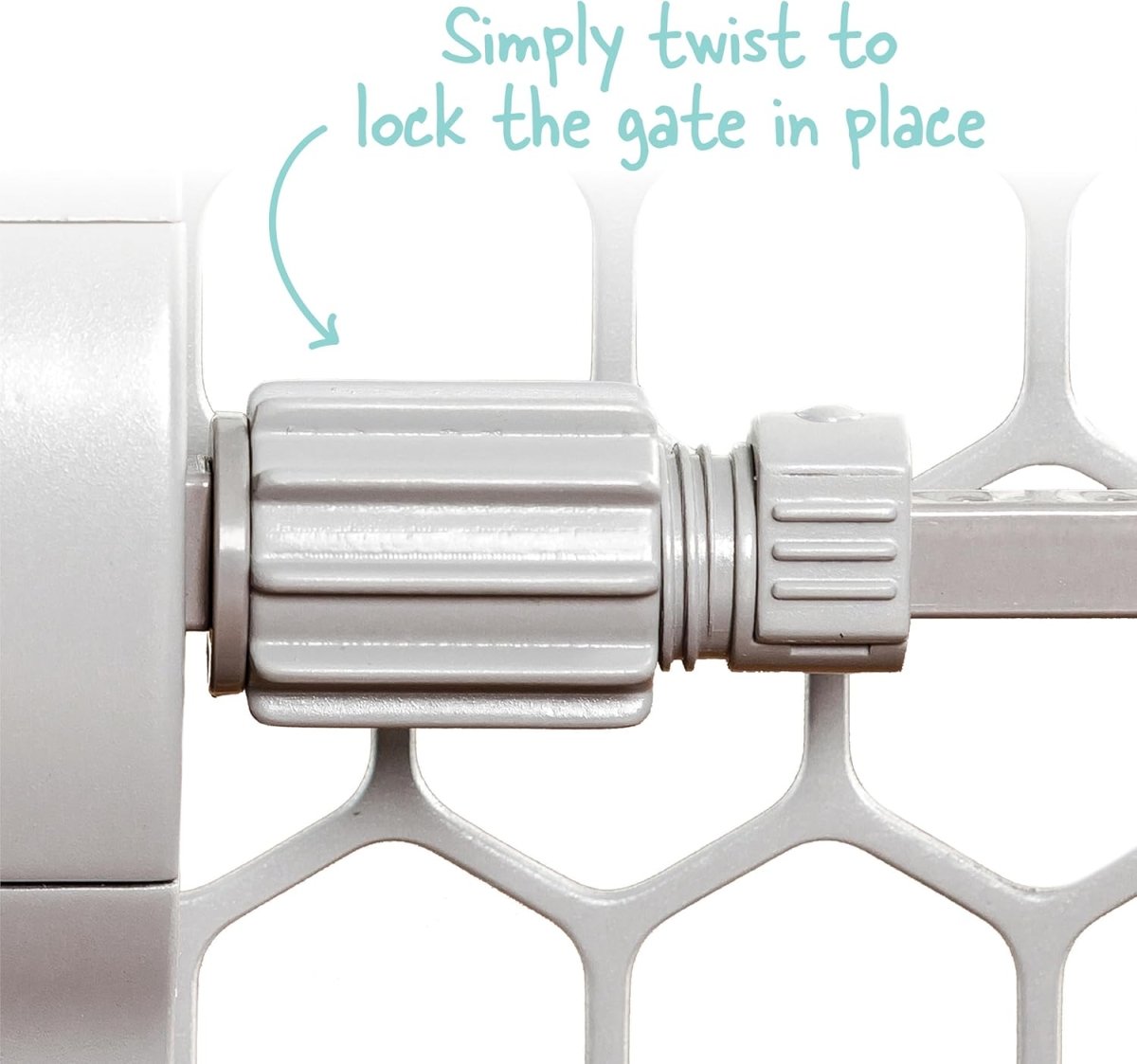 Regalo Easy Fit Plastic Adjustable Extra Wide Baby Gate, Award Winning Brand, 23 Inches Tall, Fits Openings Between 28 to 42 Inches, Pressure Mounted - LittleTreasures