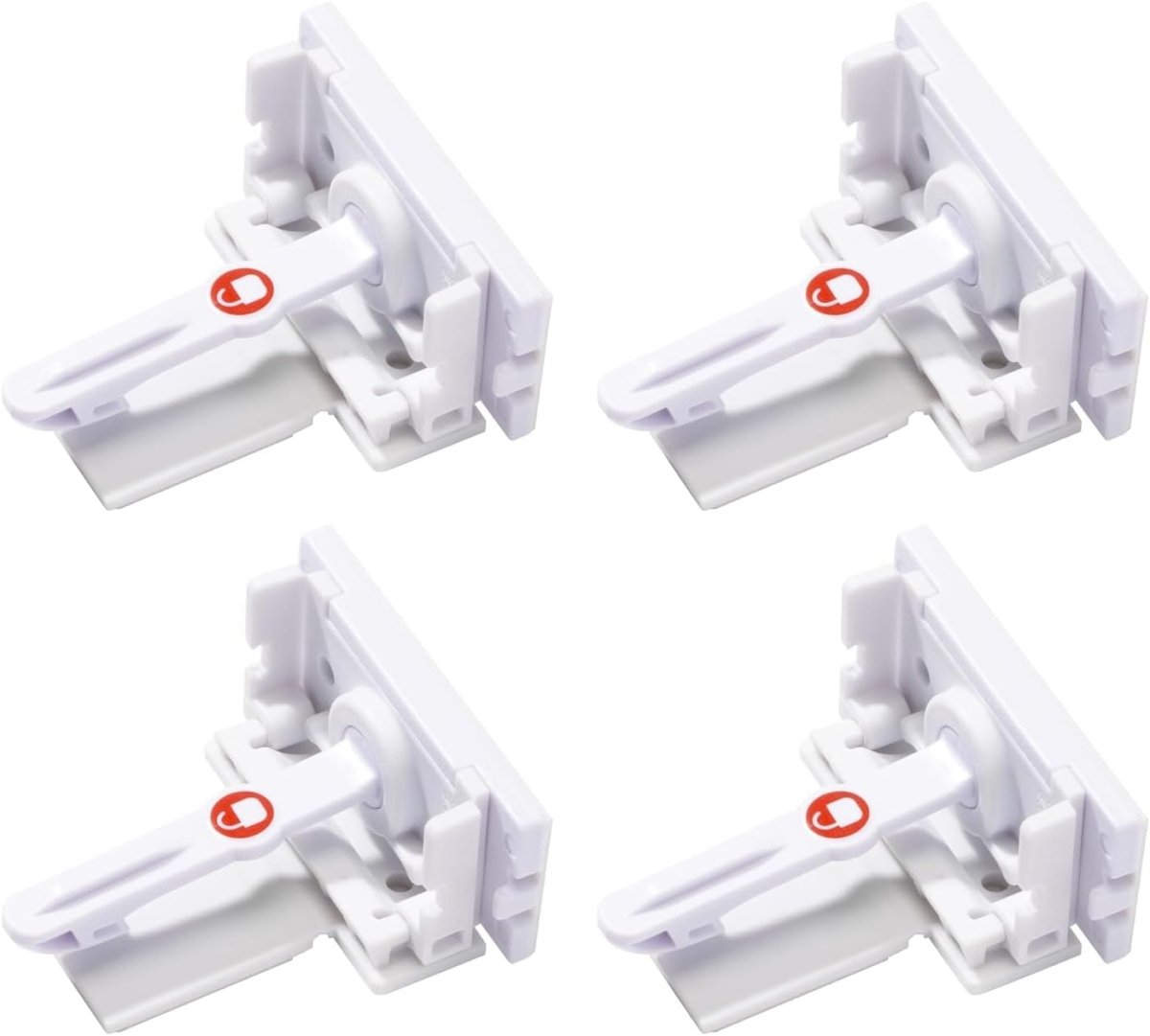 Safety 1st - Secure - to - Explore Adhesive Cabinet Locks Baby Proofing, Child Locks for Cabinets and Drawers (4 Locks), White - LittleTreasures