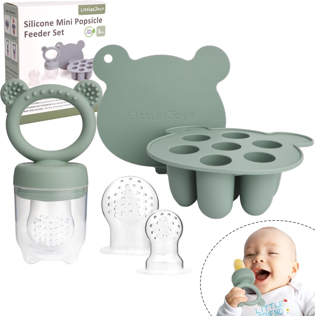 Silicone Baby Breastmilk Popsicle & Fruit Feeder Set - LittleTreasures
