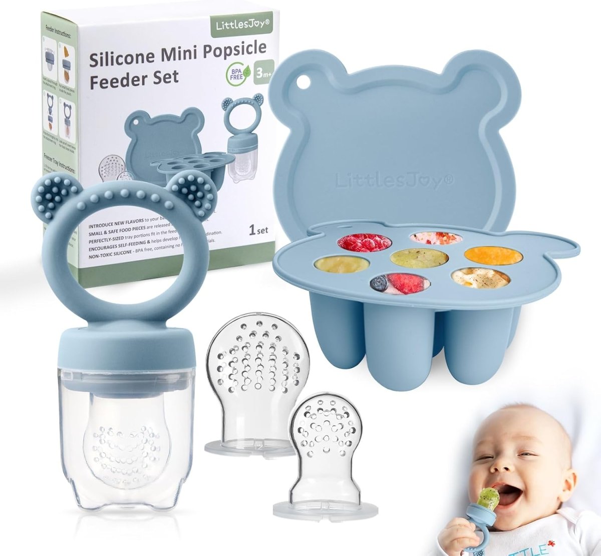 Silicone Baby Breastmilk Popsicle & Fruit Feeder Set - LittleTreasures