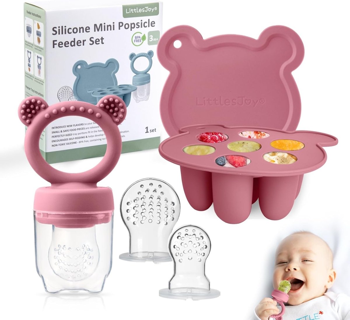 Silicone Baby Breastmilk Popsicle & Fruit Feeder Set - LittleTreasures