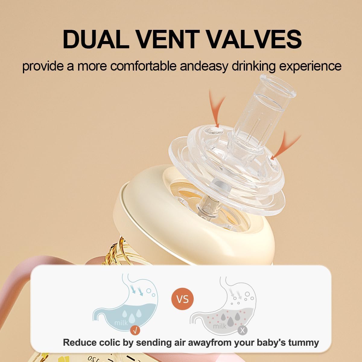 Sippy Cup, Weighted Straw Trainer Cup for Baby, Toddler Drinks Water Bottle with Leak - Proof Valve Spout for 6+ Months, No Spill Training Cup with Handles for 12+ Months, 240ml/Green - LittleTreasures