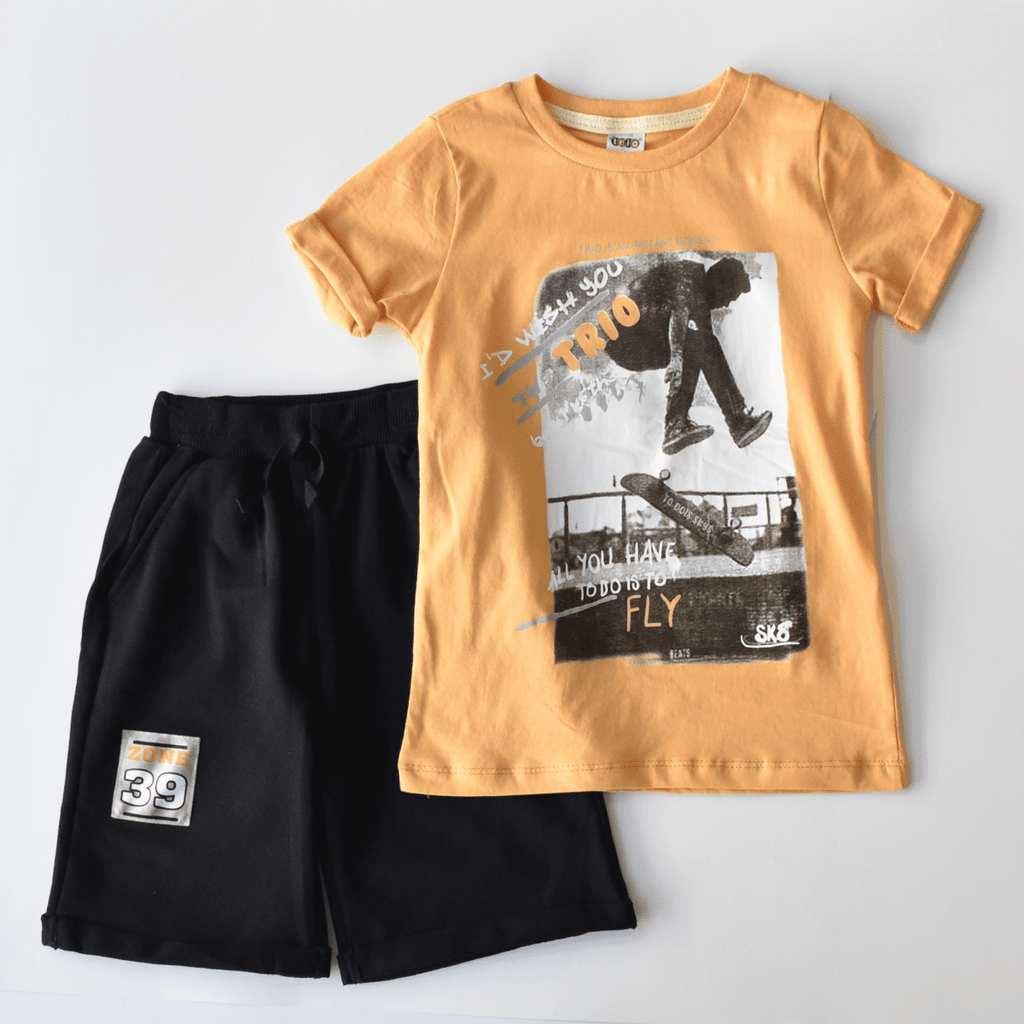 Skater Boy Casual Short Set - LittleTreasures