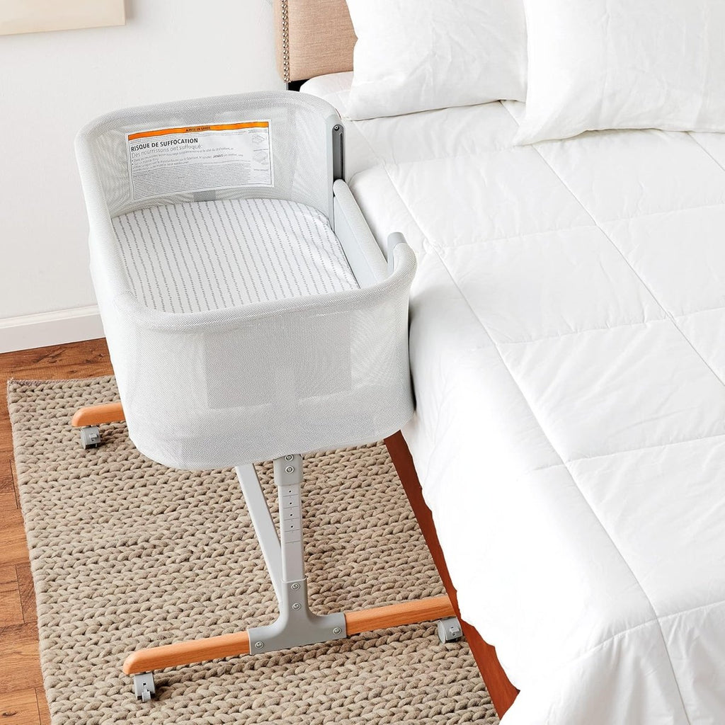 Skip Hop Baby Bassinet, Cozy Up 2 - in - 1 Bedside Sleeper & Bassinet, Grey - LittleTreasures